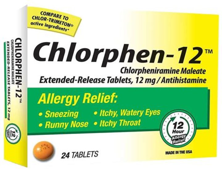 What chlorpheniramine used for?