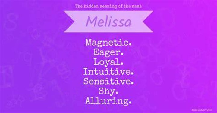 What does melissa mean in english?