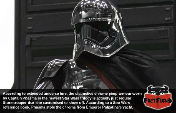 What is captain phasma's armor made out of?