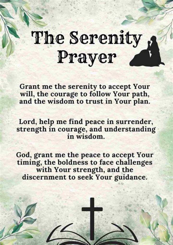 Whats the serenity prayer?