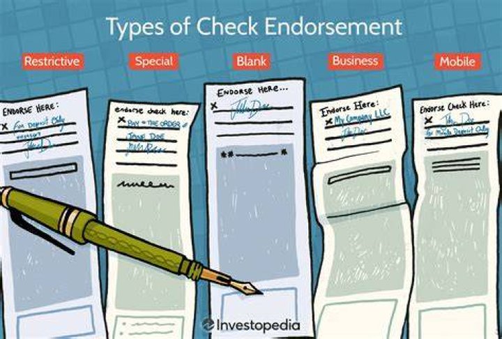 When do checks need to be endorsed?