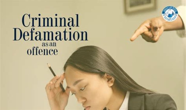 When is defamation criminal?