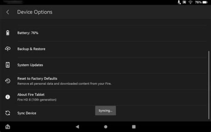 Where is quick settings on kindle fire?