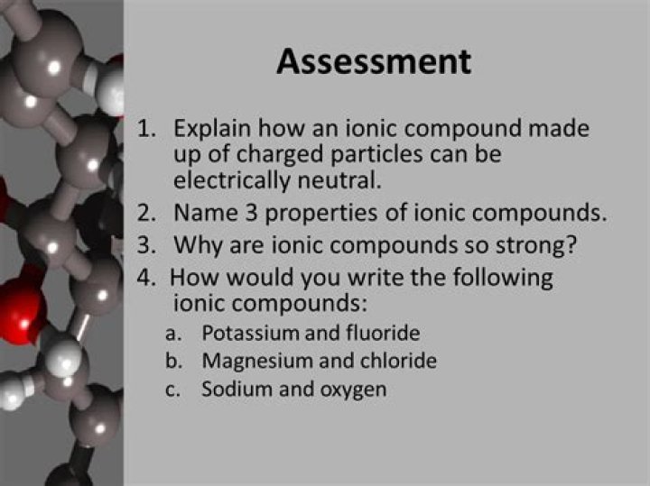 Why are electrically neutral ionic compounds?