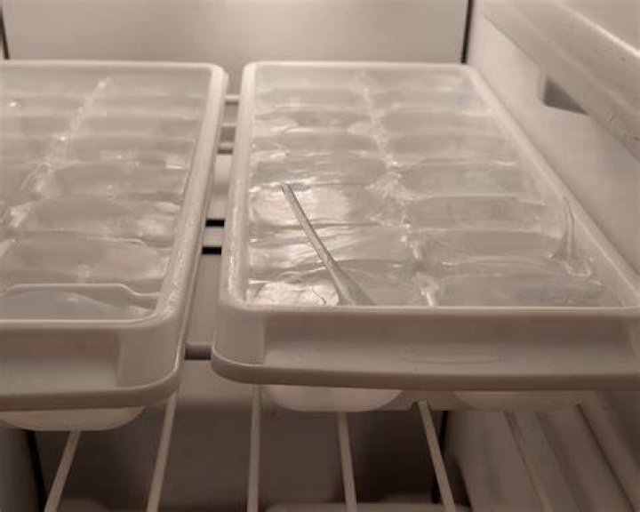 Why do ice cubes grow stalagmites?